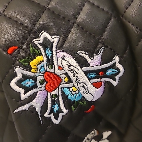 Ed Hardy Black Embroidered Bucket Hat - OSFM - Picture 6 of 11